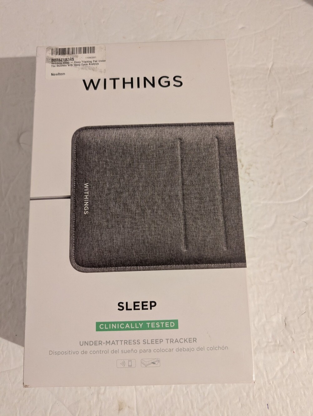 Withings Sleep Clinically Tested Under-Mattress Sleep Tracker New Sealed